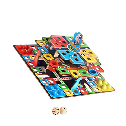 Sosoport 1 Set Dreidimensionales Fliegendes Schach Schachbrett Flugschach 3D Fliegendes Schach Frühpädagogisches Brettspiel Kit Dame Buntes Holz Sosoport 1 Set Dreidimensionales Fliegendes Schach Schachbrett Flugschach 3D Fliegendes Schach Frühpädagogisches Brettspiel Kit Dame Buntes Holz von Sosoport