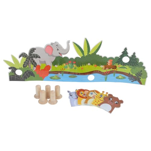 Sosoport 1 Set Filz Fingerpuppen Tiere Puppen Dehnbare Fingerpuppen Fingerpuppen Fingerpuppen Filz Tierspielzeug Fingerspielzeug Tierhand Fingerpuppe Holz von Sosoport