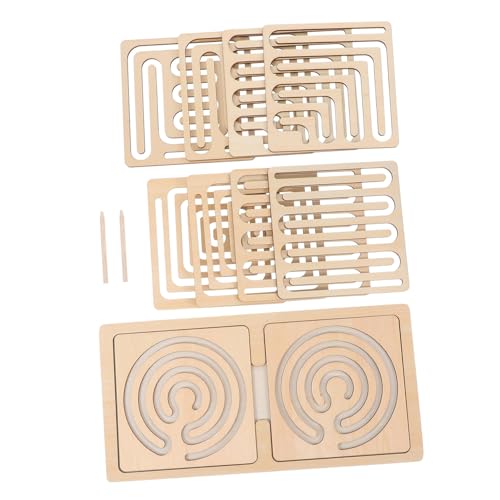 Sosoport 1 Set Hölzerne Gehirnrätsel Für Erwachsene Schreibtisch -Puzzle Für Büro Verbessert Die Kognitiven Fähigkeiten Spaß Und Herausforderung von Sosoport
