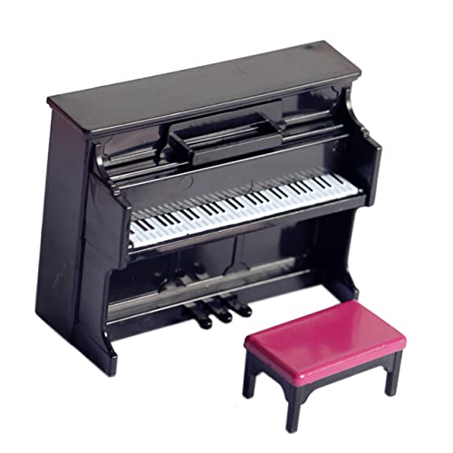 Sosoport 1 Set Klaviermodell Kleines Klaviermodell Mikro Klaviermodell Miniatur Klavierspielzeug Miniatur Klavierornament Miniatur Klavierdekoration Miniatur Klaviermodelle Schwarz von Sosoport