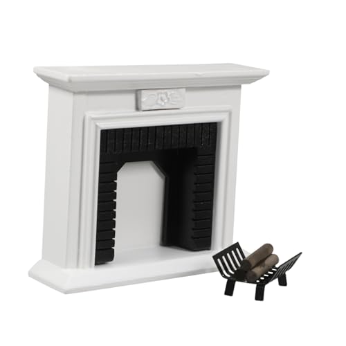 Sosoport 1 Set Mini Kaminmöbel Miniatur Puppenhaus Kleines Puppenhaus Brennholz Kinderspielzeug Mini Raumdekor Mini Kamin Brennholzmöbel Modell Puppenhaus Kamin Aus Holz von Sosoport