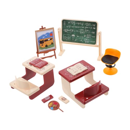 Sosoport 1 Set Miniatur Bastelarbeiten Mini Kreidetafel Modelle Miniatur Dekore Puppenbedarf Miniatur Schreibtischspielzeug Mini Kreidetafel Mini Kreidetafel Mini von Sosoport