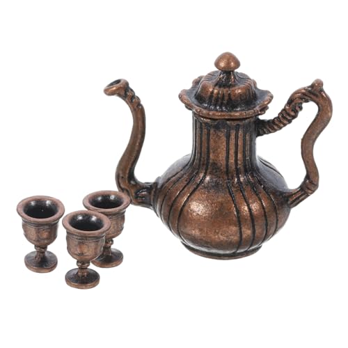 Sosoport 1 Set Miniatur Teekannentassen Für Mini Küchenzubehör Rollenspielzubehör Rollenspielspielzeug Miniatur Teetasse Küche Rollenspiel Miniatur Dinge Mini von Sosoport