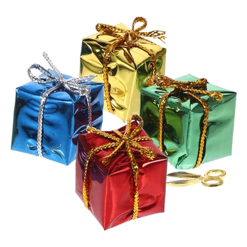 Sosoport 1 Set Puppenhaus Geschenkbox Für Mädchen Puppen Weihnachten Mini Ornamente Geschenkboxen Ornament Mini Heim DIY Modell Mini Mini von Sosoport