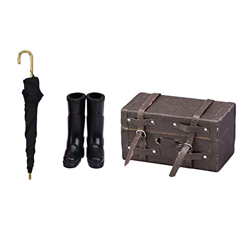 Sosoport 1 Set Puppenhaus Minimöbel Koffer Reisezubehör Regenschirm Modell Puppenhaus Regenschirm Miniaturmöbel Puppenhaus Reisebedarf Miniatur Puppenmöbel Schwarzes Tuch Sosoport 1 Set Puppenhaus Minimöbel Koffer Reisezubehör Regenschirm Modell Puppenhaus Regenschirm Miniaturmöbel Puppenhaus Reisebedarf Miniatur Puppenmöbel Schwarzes Tuch von Sosoport