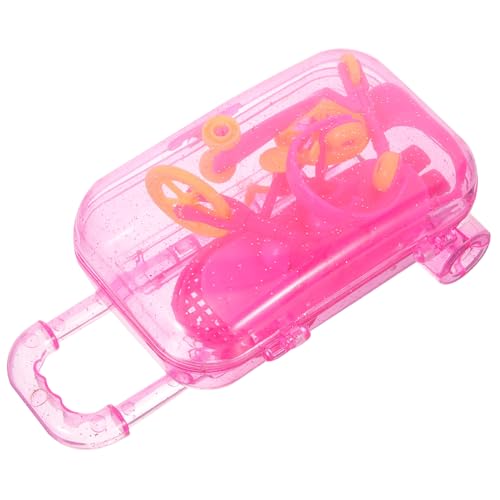 Sosoport 1 Set Puppenhaus Zubehör Puppen Koffer Tennis Schläger Schläger Sport Kunststoff Zufällige Farbe von Sosoport