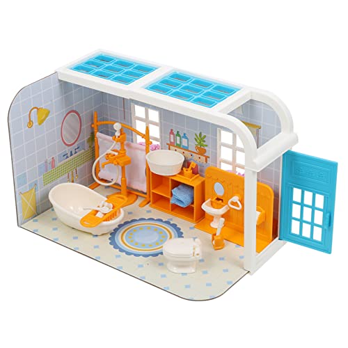 Sosoport 1 Set Puppenhausspielzeug Babypuppenzubehör Miniaturmöbel Mini Modell Miniaturspielzeug Mini Hausdekoration Mini Toilette Miniatur Badezimmer Requisiten Miniatur Modell von Sosoport