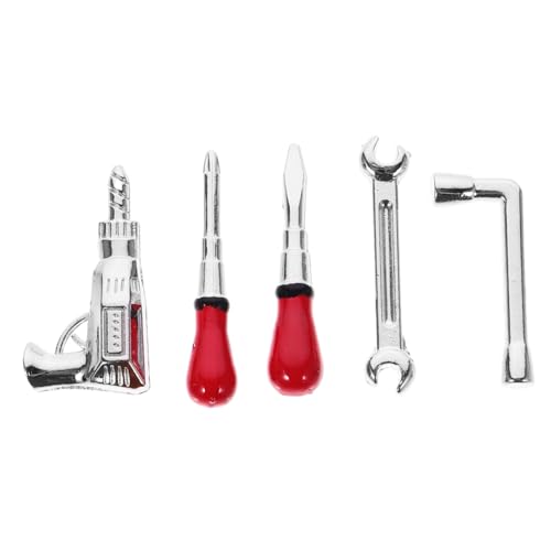 Sosoport 1 Set Puppenhauszubehör Werkzeuge Wohnaccessoires Mini Hauszubehör Mikro Landschaftswerkzeug Mini Hauszubehör Rollenspiel Mini Wartungswerkzeug Miniaturwerkzeug Mini Bohreisen von Sosoport
