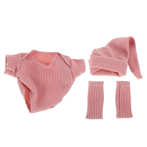 Sosoport 1 Set Puppenkleidung Schuhe Babypuppen Puppen Outfits Outfits Puppenkostüm Babypuppenzubehör Babypuppen Outfit Babyzubehör Für Puppen Polyester Rosa von Sosoport