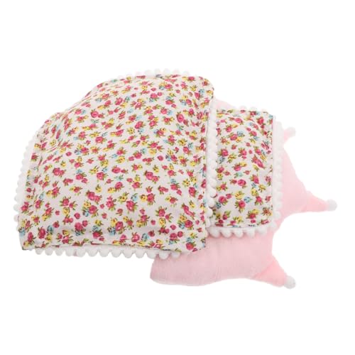 Sosoport 1 Set Puppenschlafsack Puppenhaus Miniatur Zubehör Puppenmatratze Schlafsack Puppentasche Anhänger Stofftier Schlafsack Puppentasche Plüschtasche Schlafzimmer Polyester Rosa von Sosoport