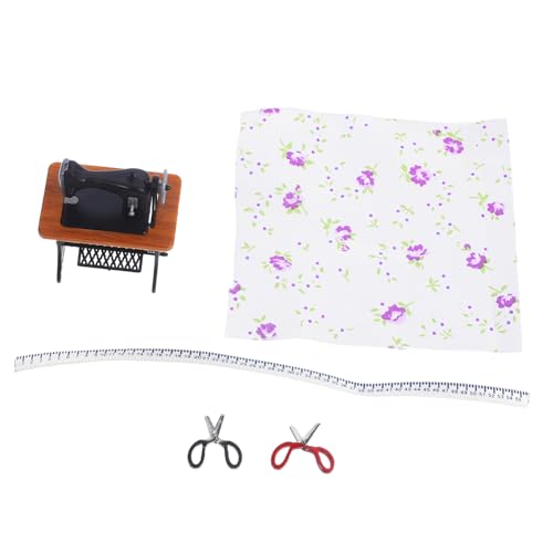 Sosoport 1 Set Retro Nähmaschine Modell Puppenhaus Nähmaschine Winzige Mini Nähmaschine Für Puppenhaus Mini Hausschmuck Nähmaschine Für Mini Mini Kunststoff Gelb von Sosoport