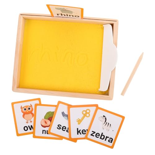Sosoport 1 Set Sandmalerei Sandkästen Für Das Klassenzimmer Sandkasten Für Kleinkindspielzeug Schreibtablett Für Das Klassenzimmer Montessori Sandkasten Frühes Lernspielzeug von Sosoport