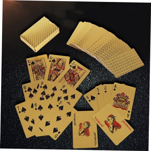 Sosoport 1 Set wasserdichte Spielkarten Mini Spielkarten Reise Spielkarten Einzigartige Spielkarten Spanische Spielkarten wasserdichte Karten Mini Karten Poker Spielkarten von Sosoport
