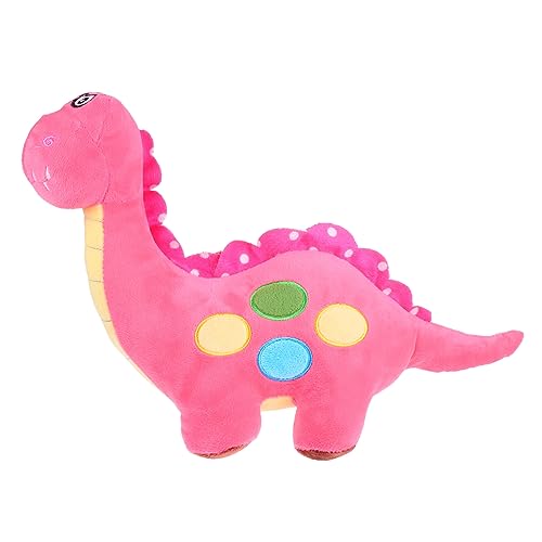 Sosoport 1 Stück Dinosaurier-Plüschpuppe Kuscheltier für Stuffed Soft Toys hühner tierisches Plüschtier Cartoon-Dinosaurier- PP Baumwolle Rosa von Sosoport