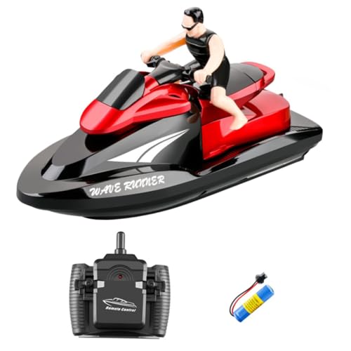 Sosoport 1 Stück Elektrisches Poolboot mit Batterie Ferngesteuertes Bootspielzeug für Frequenz für Gleichzeitiges Mehrerer Boote Schnelle Stabiler Fahrspaß im Pool und See Sosoport 1 Stück Elektrisches Poolboot mit Batterie Ferngesteuertes Bootspielzeug für Frequenz für Gleichzeitiges Mehrerer Boote Schnelle Stabiler Fahrspaß im Pool und See von Sosoport