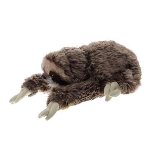 Sosoport 1 Stück Faultier Plüschtier Plüschtiere Plüschpuppe kinderspielzeug kinderzimmerdeko Plush Toy Kid Toys ausgestopftes Tierspielzeug gefülltes Faultier PP Baumwolle Khaki von Sosoport
