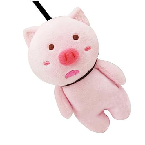 Sosoport 1 Stück Gehängter Schweineanhänger Schlüssel Plüsch Taschenanhänger PP Baumwolle Rosa von Sosoport