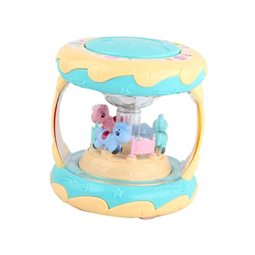 Sosoport 1 Stück Klatschen Trommeln Musik Cartoon Karussell Trommel Frühe Pädagogische Lampe Licht Musik Karussell Handtrommel Lustige Kunststoff von Sosoport