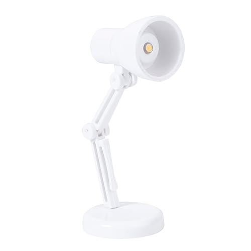 Sosoport 1 Stück Möbelmodell Dekoration Tischlampe Mini-möbeldekoration Puppenhaus-lampendekoration Modell Lampe Mini-lampendekoration Mini-lampenspielzeug Weiß Plastik von Sosoport
