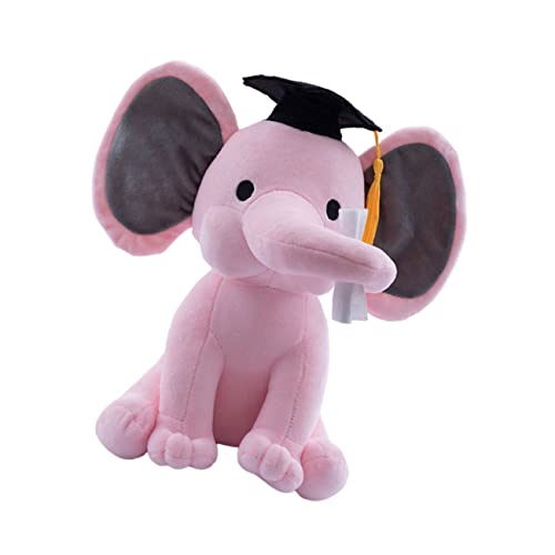Sosoport 1 Stück Plüschtier Animal Figures lauch Kuscheltier geschengutsein Puppen dekoringe Abschlusspuppe Abschluss Plüschpuppe Plüsch-Abschlusspuppe PP Baumwolle Rosa von Sosoport