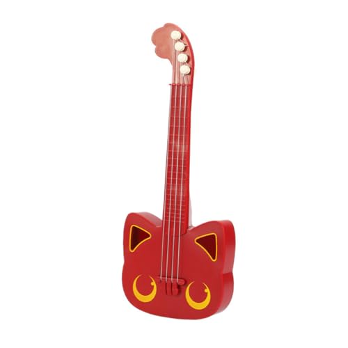 Sosoport 1 Stück Simulations-Ukulele Gitarre Ukulele - Für Musikinstrumente Lustiges Ukulele -Ukulele- Simulierte Ukulele Rot Plastik von Sosoport
