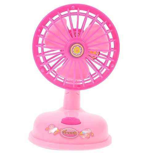 Sosoport 1 Stück Simulationsspielzeug für kinderspielzeug bastelzeug nähgarn pink Mini- für Haushaltsgeräte -Mini-Elektroventilator- Plastik Rosa von Sosoport