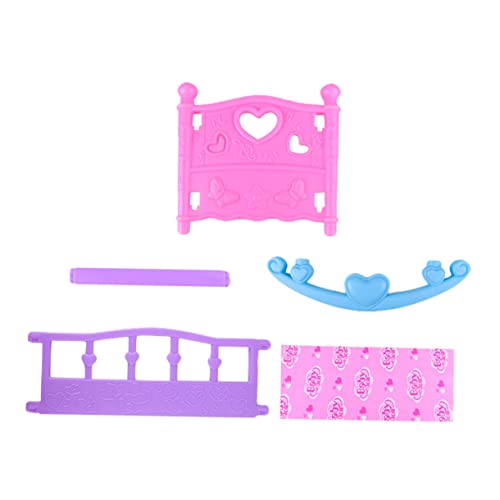 Sosoport 1 Stück Spielhaus Mädchen Puppenhaus Miniaturen Spielspielzeug Simulation Möbel Mini Bett Kinderspielzeug Möbel Rollenspiel Kleinkind Pp Zufällige Farbe von Sosoport