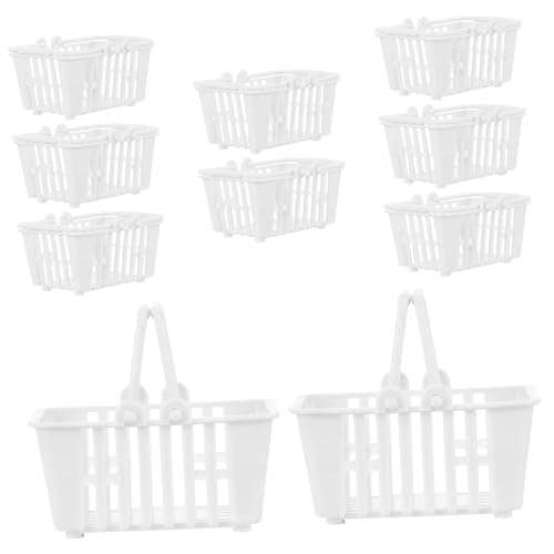 Sosoport 10 STK. Zubehör Für Puppenhäuser Korb Klein Mini Doll House Accessoires Miniatur-puppenhauszubehör Weiß Plastik Sosoport 10 STK. Zubehör Für Puppenhäuser Korb Klein Mini Doll House Accessoires Miniatur-puppenhauszubehör Weiß Plastik von Sosoport