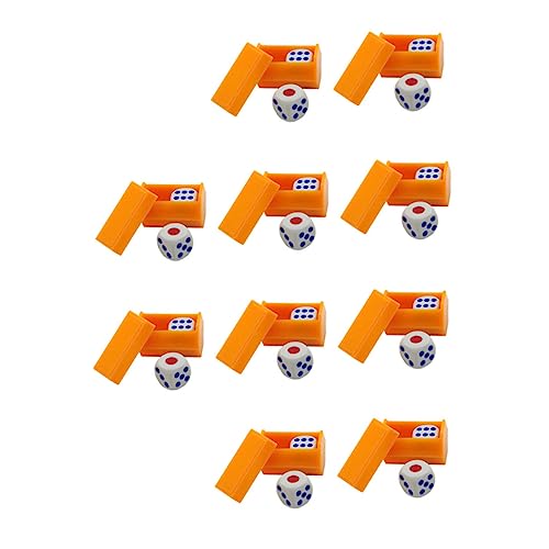 Sosoport 10 Sätze Hören Sie den Wind spaß witzige spassgeschenke Party assecoires Geburtstagsparty Unterhaltungswürfel Partywürfel Spiel Plastik Orange von Sosoport