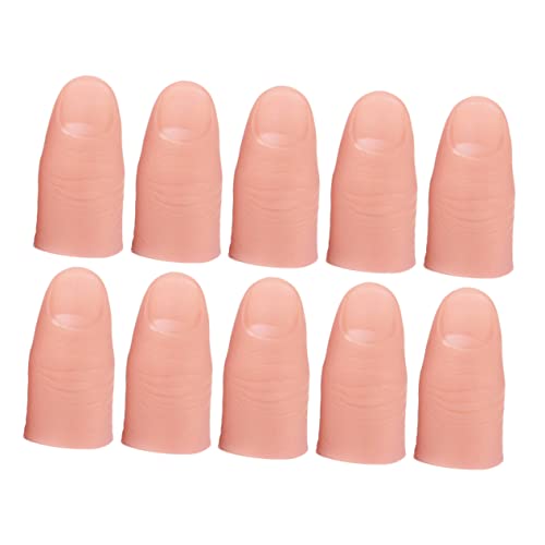 Sosoport 10 Stück Daumenring für kinderspielzeug fingerpuppen Set Kid Toys gefälscht Hände mit Daumenabdeckung Simulation Fingerspielzeug Vinyl Sosoport 10 Stück Daumenring für kinderspielzeug fingerpuppen Set Kid Toys gefälscht Hände mit Daumenabdeckung Simulation Fingerspielzeug Vinyl von Sosoport