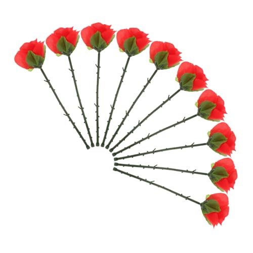 Sosoport 10 Stück Faltbare Rosen Magische Illusion Requisiten für Nahaufnahme für Straßenauftritte Einfach zu Handhaben Beeindruckende Darbietungen für Entertainer von Sosoport