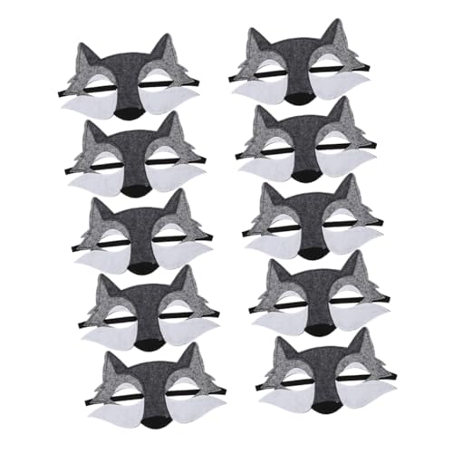 Sosoport 10 Stück Halloween Wolfsmasken Wolfsfilz Halbgesichtsmaske Maskenball Party Gesichtsmaske Tierkostüm Zubehör Für Partygeschenke Cosplay Ankleide Sosoport 10 Stück Halloween Wolfsmasken Wolfsfilz Halbgesichtsmaske Maskenball Party Gesichtsmaske Tierkostüm Zubehör Für Partygeschenke Cosplay Ankleide von Sosoport
