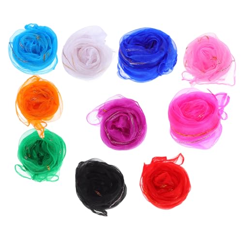 Sosoport 10 Stück Kinderschal Spielschals für Tanzaccessoires Schals Handtuch zum Tanzen Schals für Jonglierschals für tanzende Schals jonglieren Garn Sosoport 10 Stück Kinderschal Spielschals für Tanzaccessoires Schals Handtuch zum Tanzen Schals für Jonglierschals für tanzende Schals jonglieren Garn von Sosoport