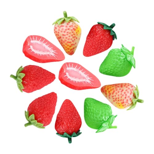 Sosoport 10 Stück Künstliche Erdbeeren Deko aus PVC Realistische Simulation für Fotorequisiten Erdbeer Partydekoration Geruchlos und Formbeständig Sosoport 10 Stück Künstliche Erdbeeren Deko aus PVC Realistische Simulation für Fotorequisiten Erdbeer Partydekoration Geruchlos und Formbeständig von Sosoport