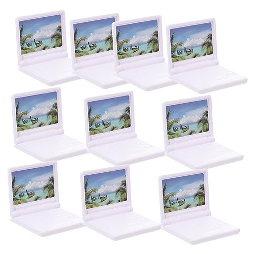 Sosoport 10 Stück Laptop Modell Mini Laptop Laptops Computer Laptop Computer Modelle Mini Notebook Puppenhaus Notebook Miniatur Notebook Für Puppen Mini Spiel Laptop von Sosoport