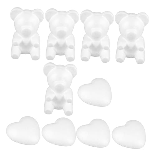 Sosoport 10 Stück Liebesblasenmodell bastelzeug Craft Schaumstoff-Herzbären Bärenherzförmiger Schaumstoff Herzen schokoladenform Herzform für Partydekoration weißes DIY-Handwerk Poly-Drache Sosoport 10 Stück Liebesblasenmodell bastelzeug Craft Schaumstoff-Herzbären Bärenherzförmiger Schaumstoff Herzen schokoladenform Herzform für Partydekoration weißes DIY-Handwerk Poly-Drache von Sosoport