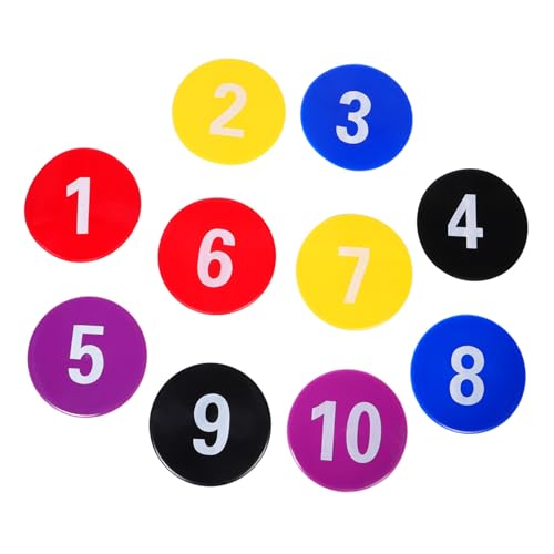 Sosoport 10 Stück Logo-Matte Fußball-Lineman-Spot-Marker Fußball-Down-Marker Fußball-Spot-Marker Fußball-Zielübungen für Bodenmarkierungen Beweglichkeitsziele flach Bodenmarker TPE Sosoport 10 Stück Logo-Matte Fußball-Lineman-Spot-Marker Fußball-Down-Marker Fußball-Spot-Marker Fußball-Zielübungen für Bodenmarkierungen Beweglichkeitsziele flach Bodenmarker TPE von Sosoport