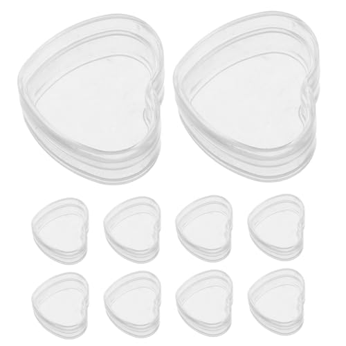 Sosoport 10 Stück Mini Aufbewahrungsboxen Transparent Für Miniatur Puppenhaus Zubehör Kleiner Organizer Aus Kunststoff Herzförmige Displaybox Miniatur Organizer Transparent Sosoport 10 Stück Mini Aufbewahrungsboxen Transparent Für Miniatur Puppenhaus Zubehör Kleiner Organizer Aus Kunststoff Herzförmige Displaybox Miniatur Organizer Transparent von Sosoport