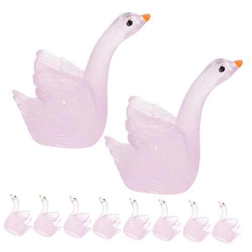 Sosoport 10 Stück Nachtleuchtende Schwan Figuren Miniatur Resin Deko für Garten Balkon Terrasse Mikro Landschaft Outdoor Gartendeko Sosoport 10 Stück Nachtleuchtende Schwan Figuren Miniatur Resin Deko für Garten Balkon Terrasse Mikro Landschaft Outdoor Gartendeko von Sosoport
