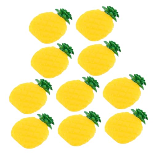 Sosoport 10 Stück Obstmodell Ananas Home Decor Obst Künstliche Mini Apfel Künstliche Deko Früchte Simulierte Fruchtscheiben Obsthaus Desktop Dekoration Obstdekoration Orange PVC von Sosoport