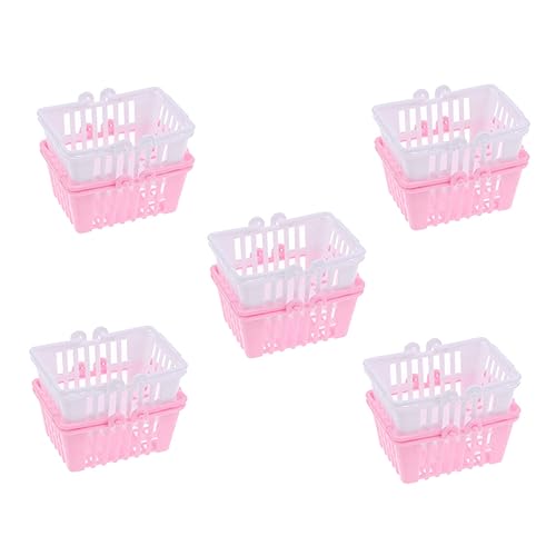 Sosoport 10 Stück Puppen Einkaufskorb Gefälschte Miniatur Körbe Dekorative Kinderspielzeuge Mini Mini Korb Mini Versorgung Kunststoff Sosoport 10 Stück Puppen Einkaufskorb Gefälschte Miniatur Körbe Dekorative Kinderspielzeuge Mini Mini Korb Mini Versorgung Kunststoff von Sosoport