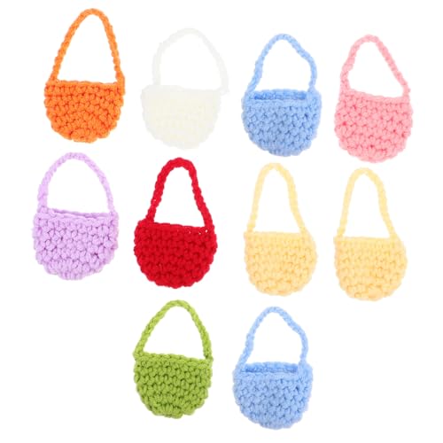 Sosoport 10 Stücke Miniatur Gestrickte Tasche Puppe Gestrickte Puppe Lagerung Taschen Miniatur Set Sosoport 10 Stücke Miniatur Gestrickte Tasche Puppe Gestrickte Puppe Lagerung Taschen Miniatur Set von Sosoport