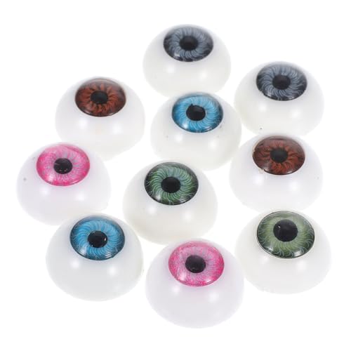 Sosoport 10 Stück Puppenkontaktlinse Augen für Plüschtiere DIY Puppen Zubehör Augen Puppenzubehör Horror Requisiten Augen Puppenbär DIY Puppenbär basteln Puppenbär Machen Plastik von Sosoport