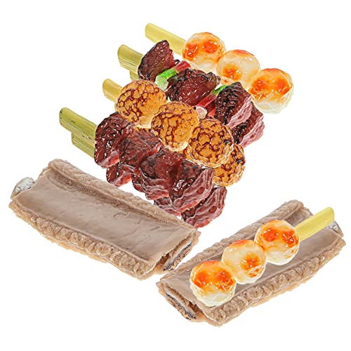 Sosoport 10 Stück Simulierte Grillspieße für hühner -Lebensmittel spielsachen für BBQ- Grillspielzeug künstliches Grillgut PVC Sosoport 10 Stück Simulierte Grillspieße für hühner -Lebensmittel spielsachen für BBQ- Grillspielzeug künstliches Grillgut PVC von Sosoport