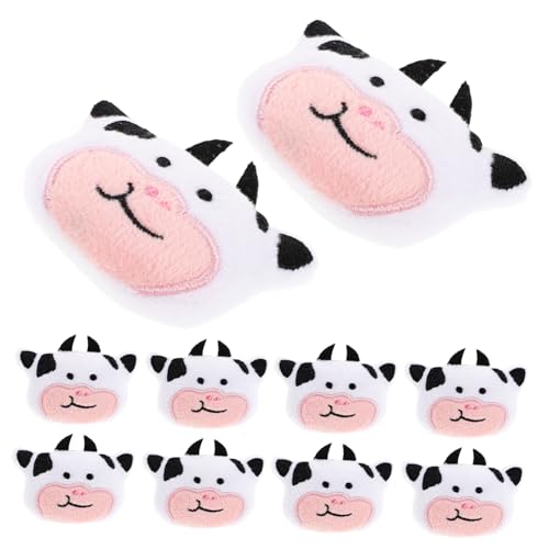 Sosoport 10 Stück Teiliges Plüschkühe Niedliche Weiche Kuh Kuscheltiere für Cartoon Tier Dekorative Accessoires für Zuhause Geschenkidee für Jungen von Sosoport