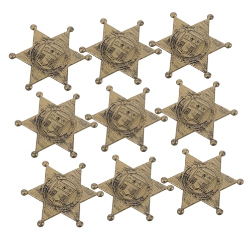 Sosoport 10 Stück Western Cowboy -pin Cowboy-Accessoires Für Männer Cowboy- Cowboy-geburtstagsdekoration Cowboy -Accessoires Für Jungen Cowboy-Abzeichen Plastik Light Brown von Sosoport