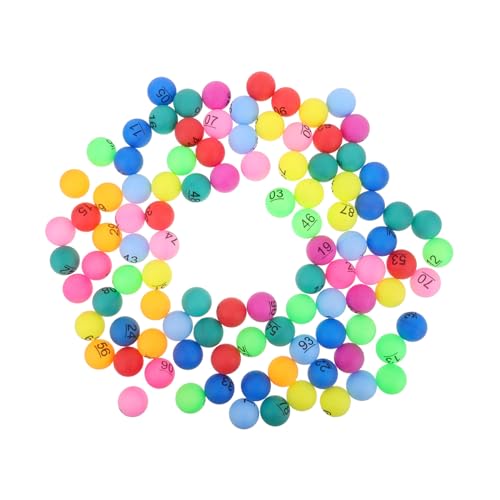 Sosoport 100 Stück Farbbälle Und Gewinnspielbälle Bingo Zahlenbälle Bingo Bälle Ballspiel Dekorationen Tombola Bälle Zahlen Farbsortierbälle Tombola Bälle 1 100 Zahlen Bingo Pp von Sosoport