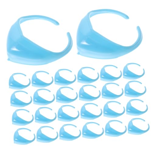 Sosoport 100 Stück Puppenzubehör Winzige Maske Miniaturhaus Kit Puppenmaske Miniatur Zum Basteln Zubehör Für Spielsets Für Miniaturmasken Für Puppen Miniatursachen Sky-Blue Plastik von Sosoport