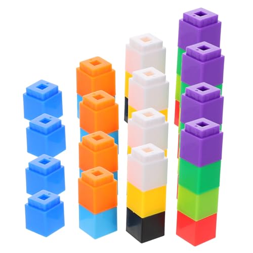 Sosoport 100pcs Zählblöcke Plastikbaum Bausteine ​​für Kinder Früh Bildung Mathematik Lernwürfel Für Frühe Mathematische Bildungsspielzeuge von Sosoport