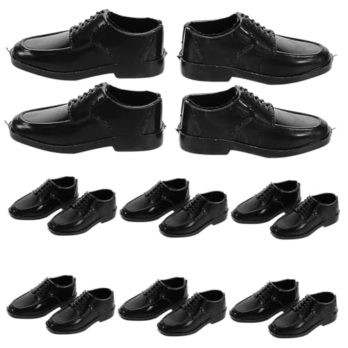 Sosoport 10Paare Schwarze Herrenschuhe aus Kunststoff für Puppen Puppenhausspiele und Dekorative Mikrolandschaften Sosoport 10Paare Schwarze Herrenschuhe aus Kunststoff für Puppen Puppenhausspiele und Dekorative Mikrolandschaften von Sosoport